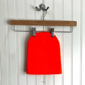 Neon Orange Fitted Beanie